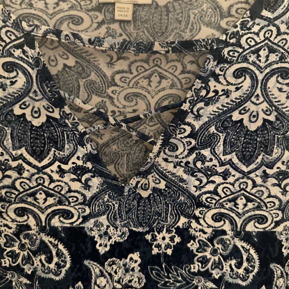 Avenue Floral Print Top, Size 14/16 - Picture 5 of 6